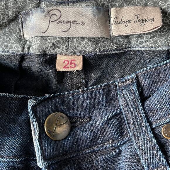 Paige Verdugo Jegging 25 Womens Skinny Jeans Dark Wash Denim Casual - Picture 5 of 6